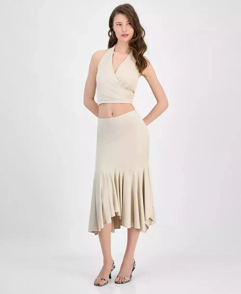 Women's Kenzie Pull-On Flounce Midi Skirt – On Sale Now with Up to