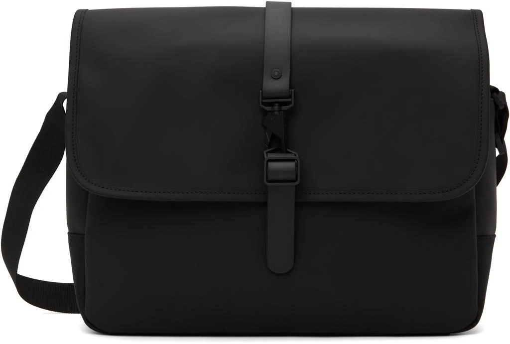 RAINS Black Messenger Bag 1