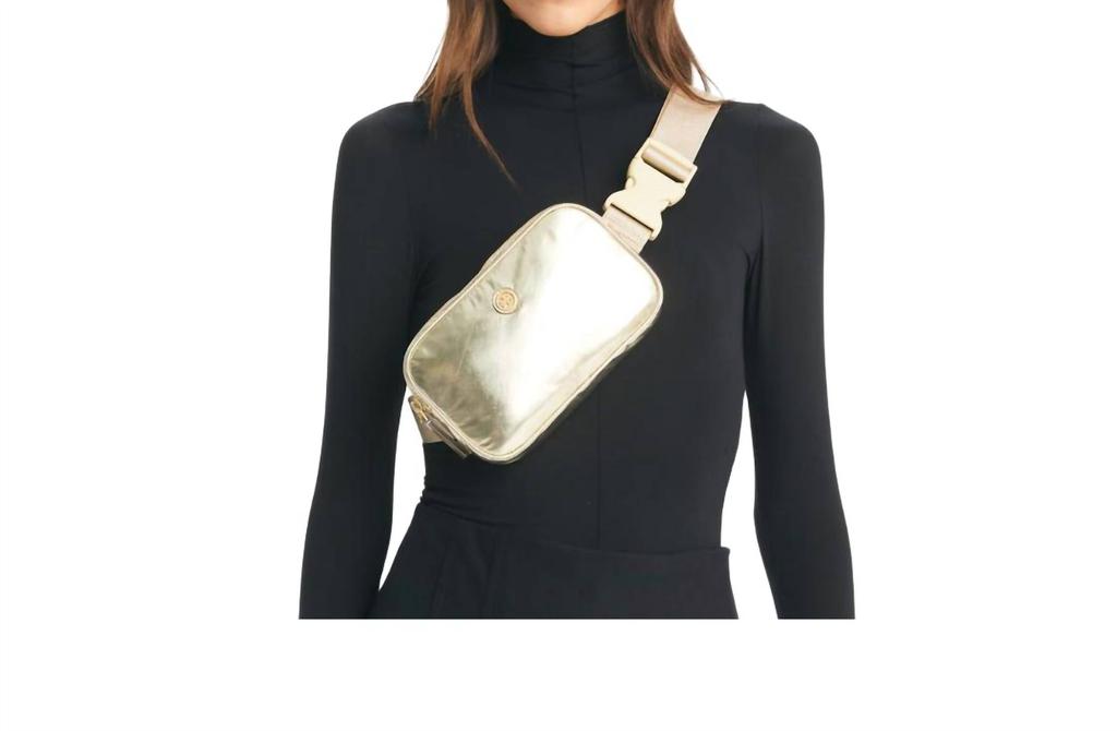 Tory Burch Tory Burch - Virginia Metallic Belt Bag