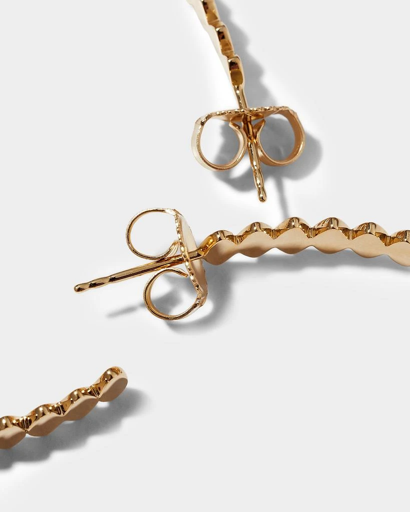 Sydney Evan 14k Yellow Gold Marquise Large Hoop Earrings 4