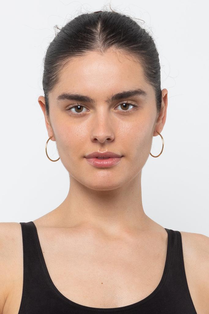 Los Angeles Apparel EARHOOP01 - Timeless Small Hoop Earrings