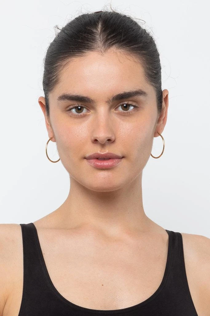 Los Angeles Apparel EARHOOP01 - Timeless Small Hoop Earrings 2