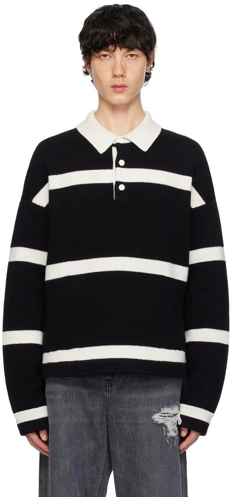JW Anderson Black Structured Polo 1