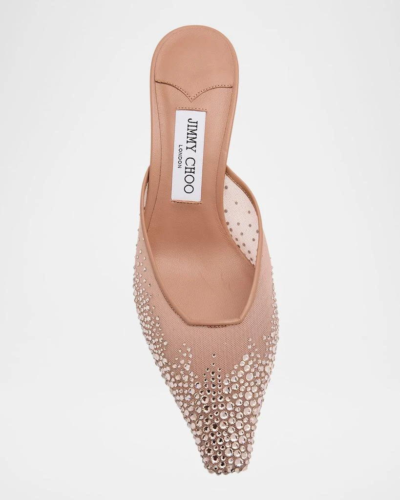 Jimmy Choo Vivi Crystal Mesh Mule Pumps 5