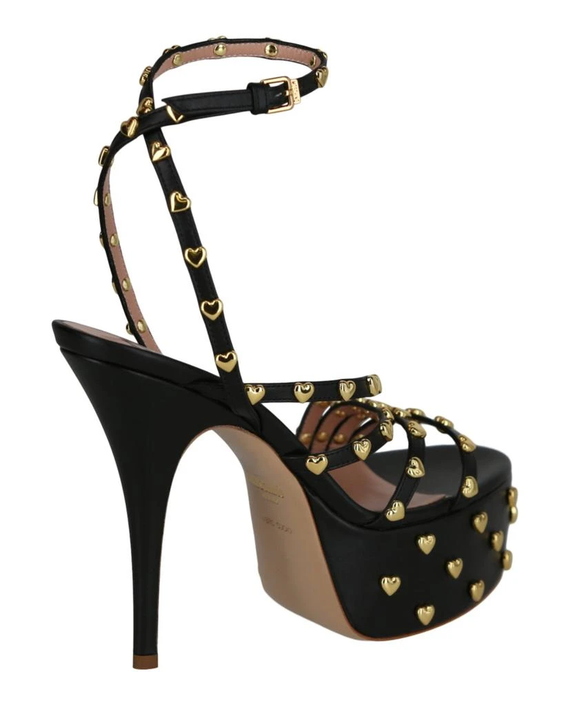 Moschino Heart Studded Platform Heels 3