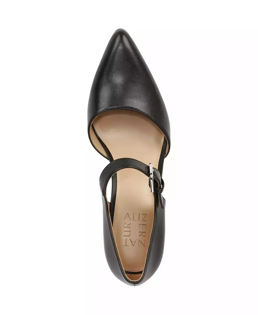 Naturalizer Women's Pixie Mary Jane Pointed Toe Block Heel Pumps 4