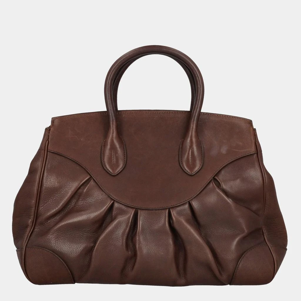 Ralph Lauren Ralph Lauren  Women's Leather Tote Bag - Brown - One Size 4