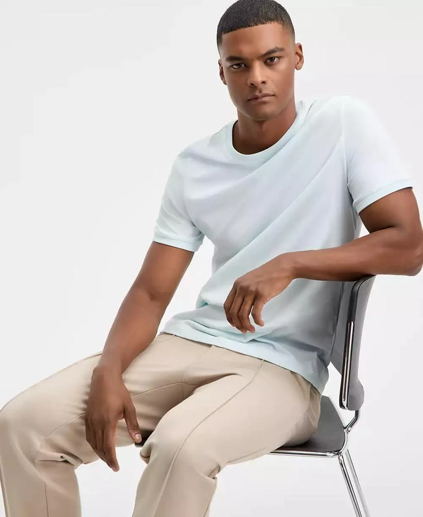 Alfani Men's Mercerized Cotton Short Sleeve Crewneck T-Shirt, Created for Macy's 4