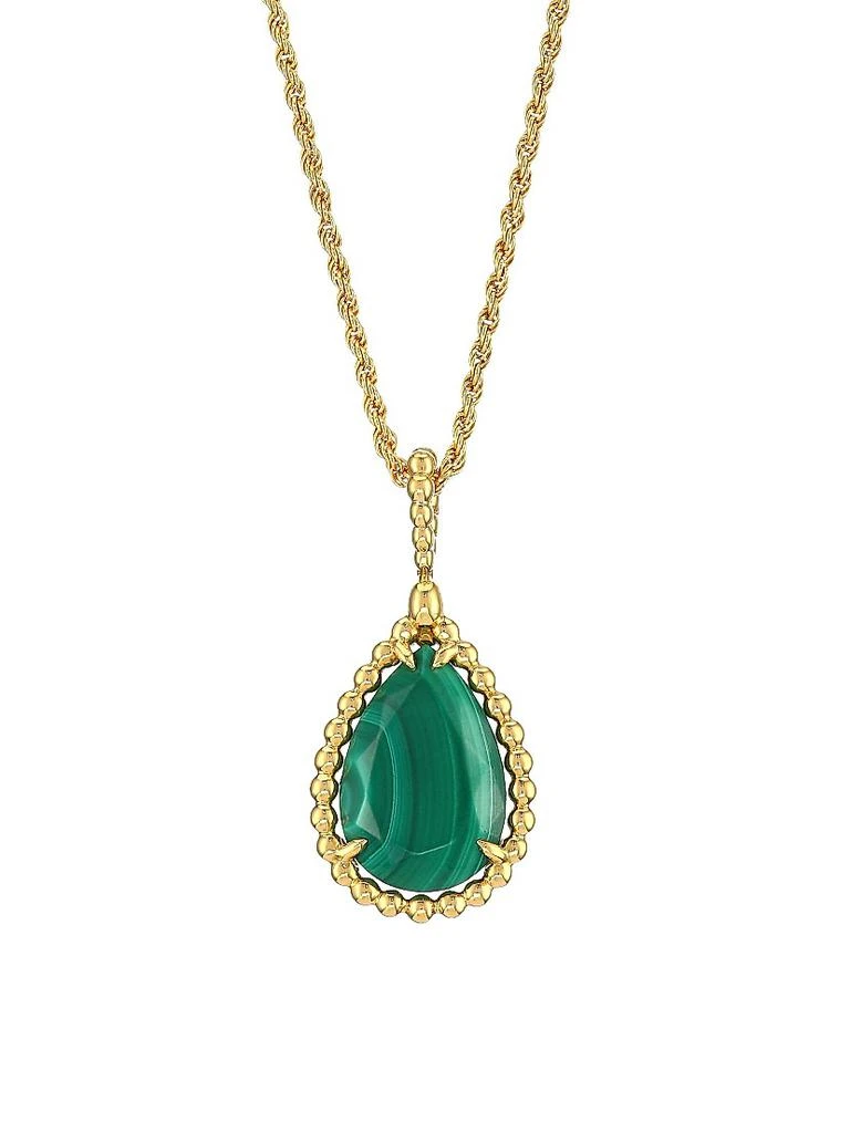 Boucheron Serpent Bohème 18K Yellow Gold & Malachite Pendant Necklace 1