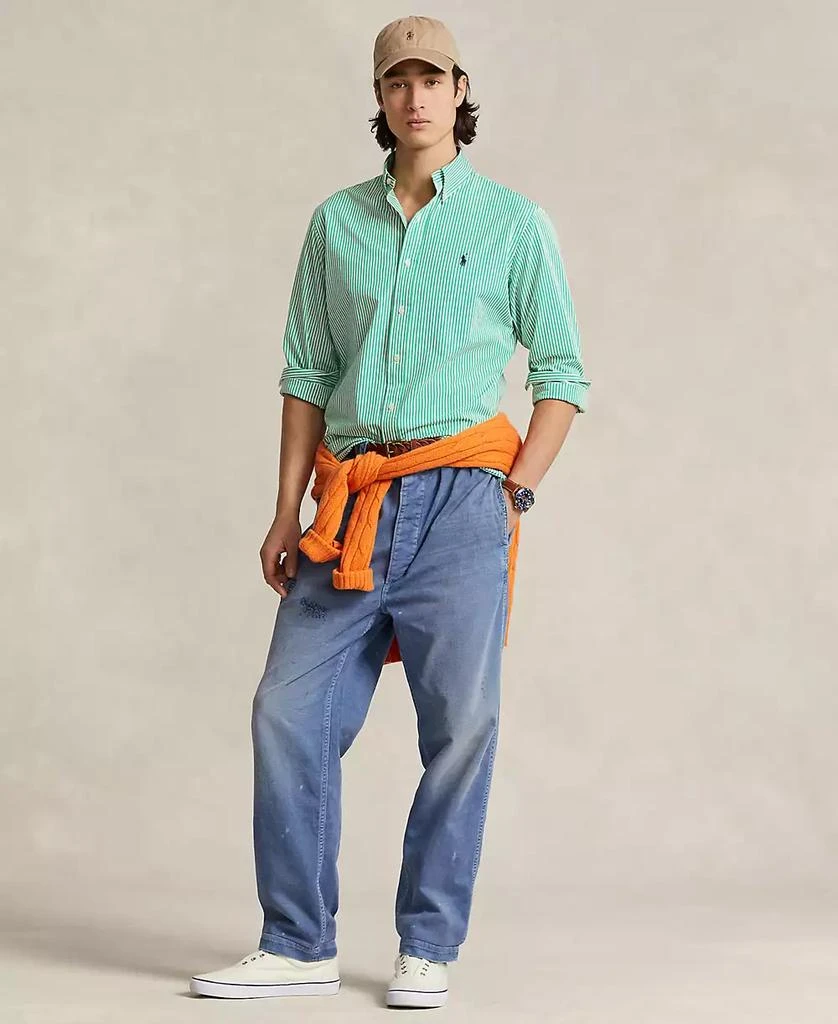 Ralph Lauren Men's Classic-Fit Striped Stretch Poplin Shirt 4