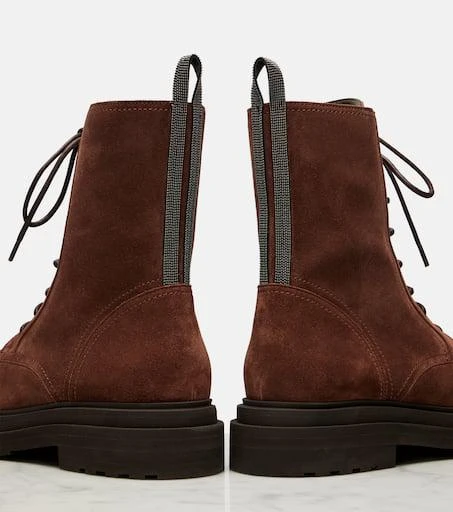 Brunello Cucinelli Monili suede ankle boots 5