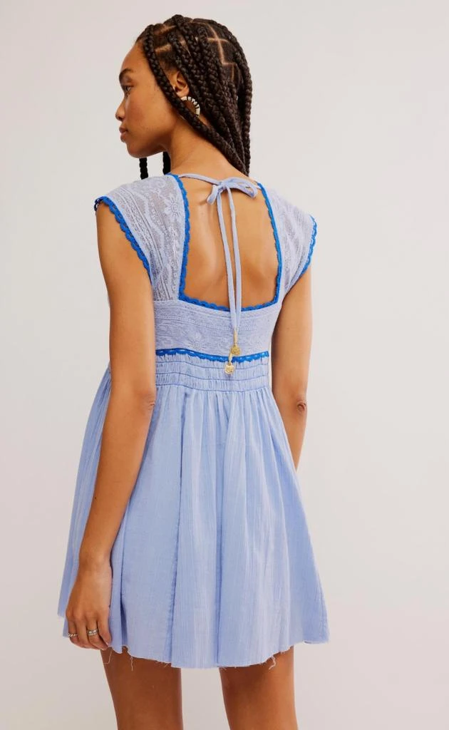Free People Heartland Mini Dress In Blue 3
