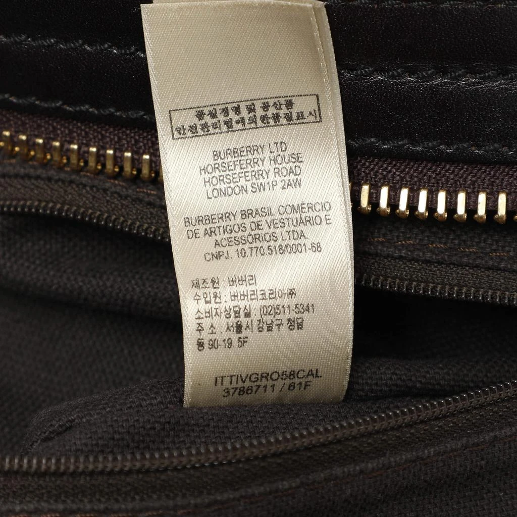 Burberry Burberry Brown/Black Leather Tassel Detail Satchel 11