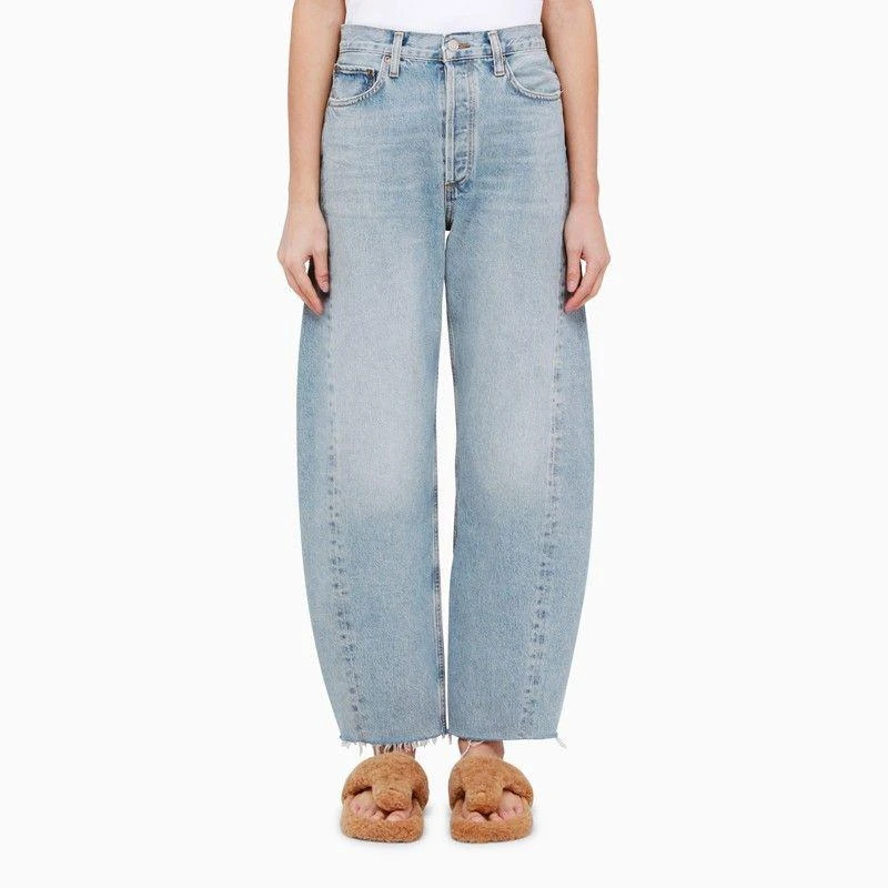 AGOLDE LIGHT BLUE DENIM BALLOON JEANS 1