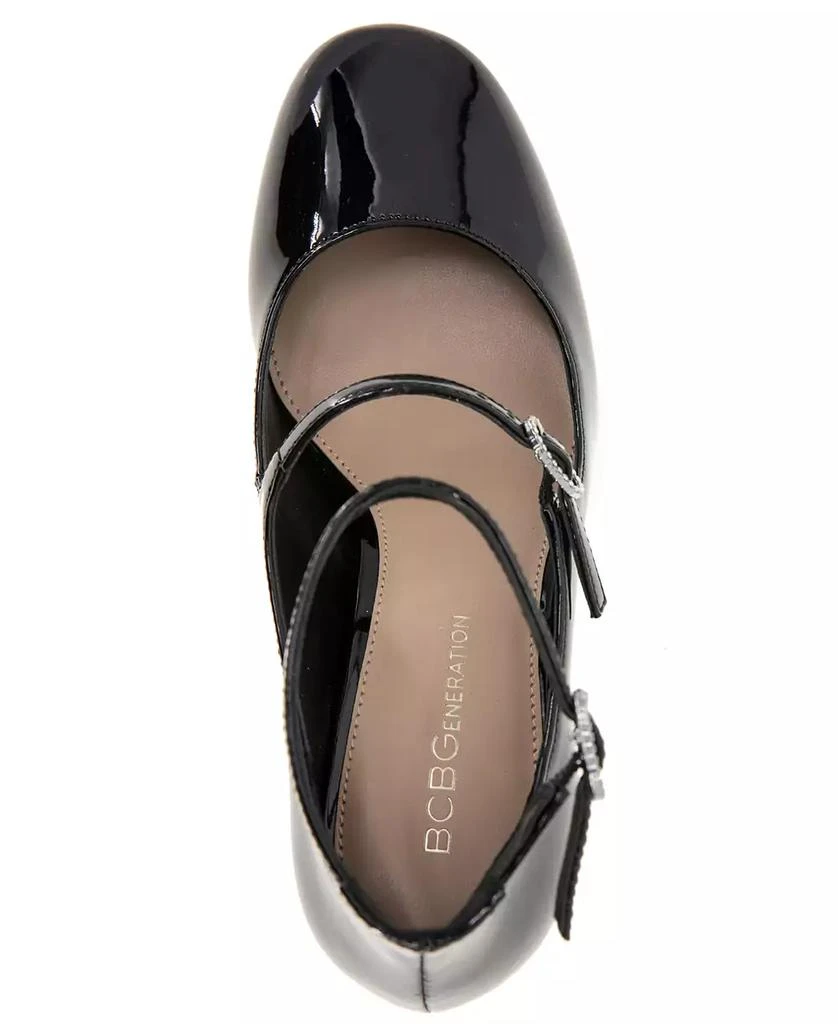 BCBG Women's Maxanna Strappy Block Heel Mary Jane Pumps 4
