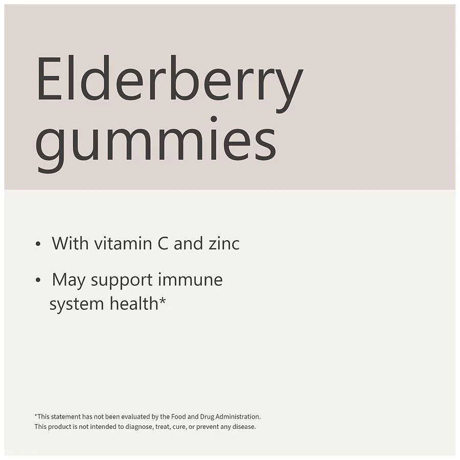 Walgreens Elderberry with Vitamin C and Zinc Gummies 6