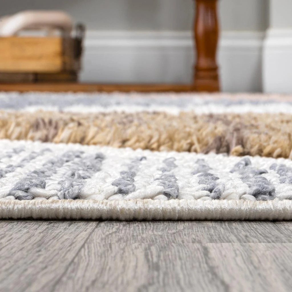 JONATHAN Y Aileen Geometric Scandi Colorblock Carved Multi Area Rug 6