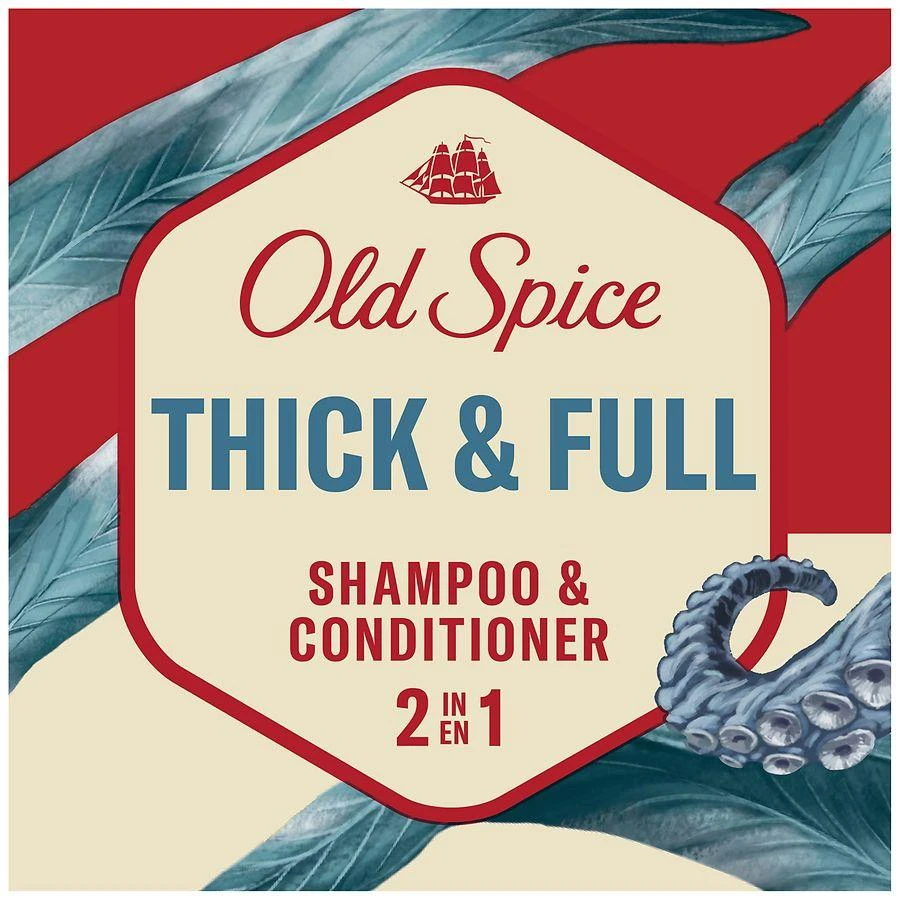 Old Spice Thick & Full 2 IN 1 Shampoo and Conditioner for Men Deep sea minerals 3