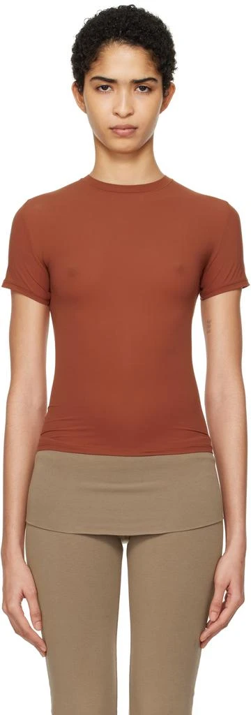 SKIMS Brown Fits Everybody T-shirt 1