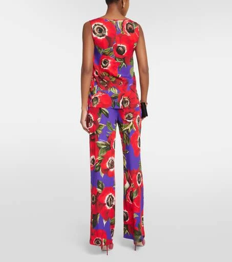 Dolce 
Gabbana Anemone silk-blend charmeuse top 3