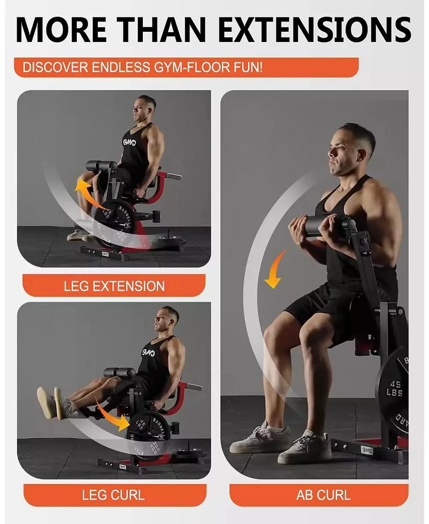Leg Extension and Curl Machine, Lower Body Special Leg Machine ...