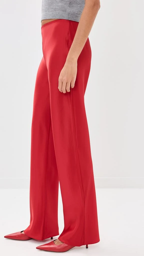 Reformation Gale Satin Mid Rise Bias Pants 3