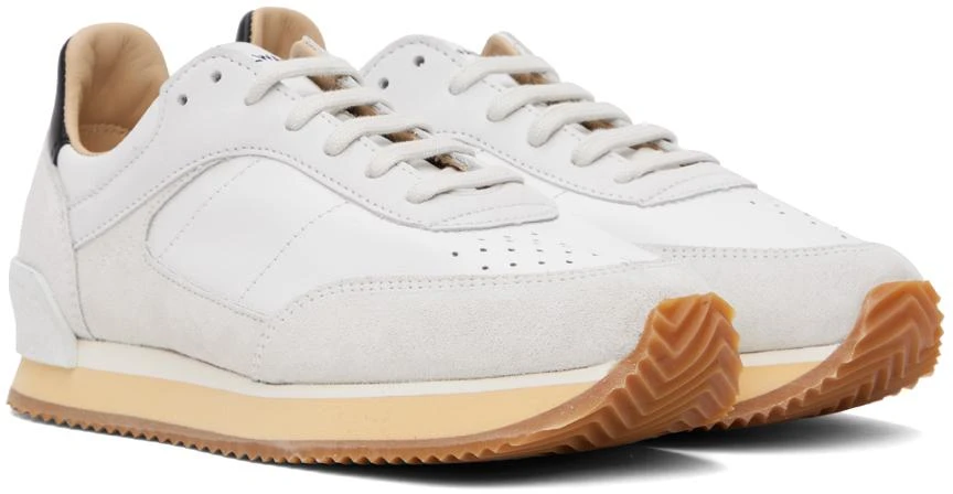 Spalwart White & Gray Dash Sneakers 4