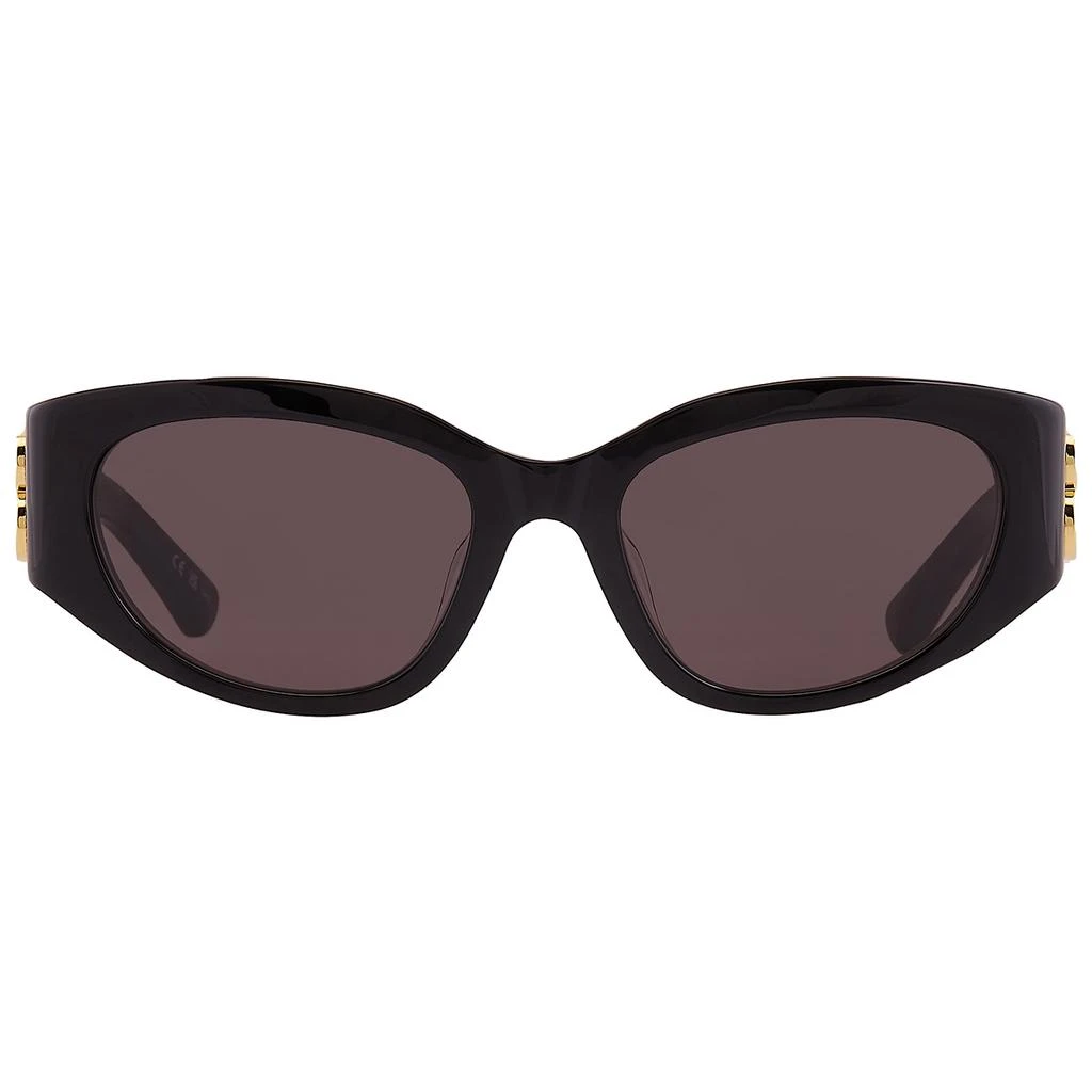 Balenciaga Open Box - Balenciaga Gray Cat Eye Ladies Sunglasses BB0324SK 002 55