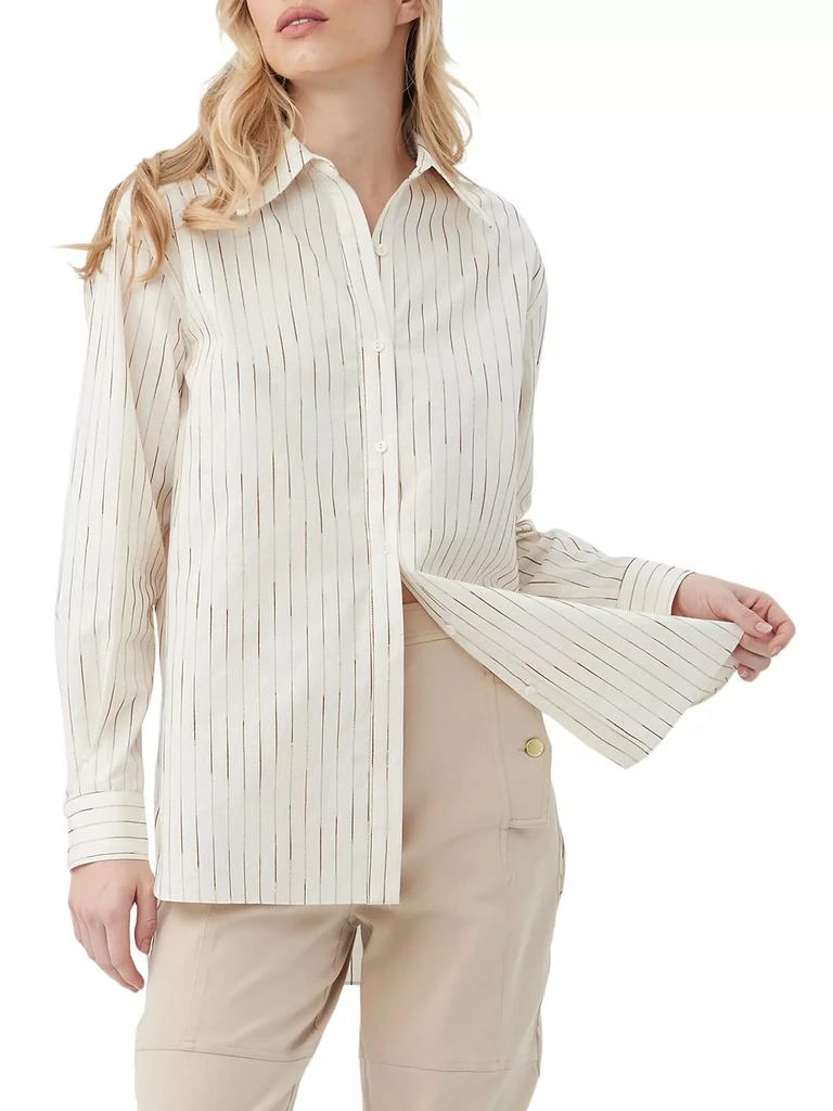 Trina Turk Litsa Striped Silk-Blend Top 5