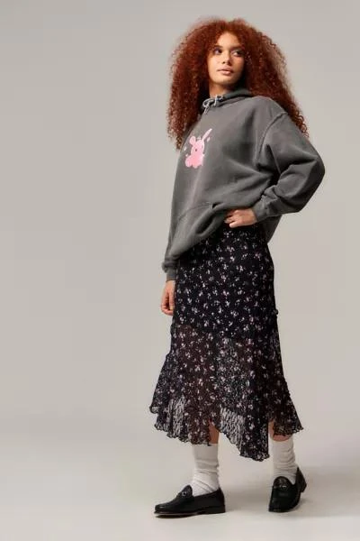 Urban Outfitters UO Asymmetric Lace Midi Skirt 2