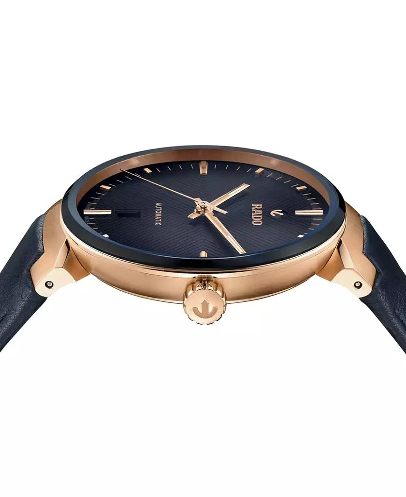 Rado Unisex Swiss Automatic Florence Blue Leather Strap Watch 39mm 3