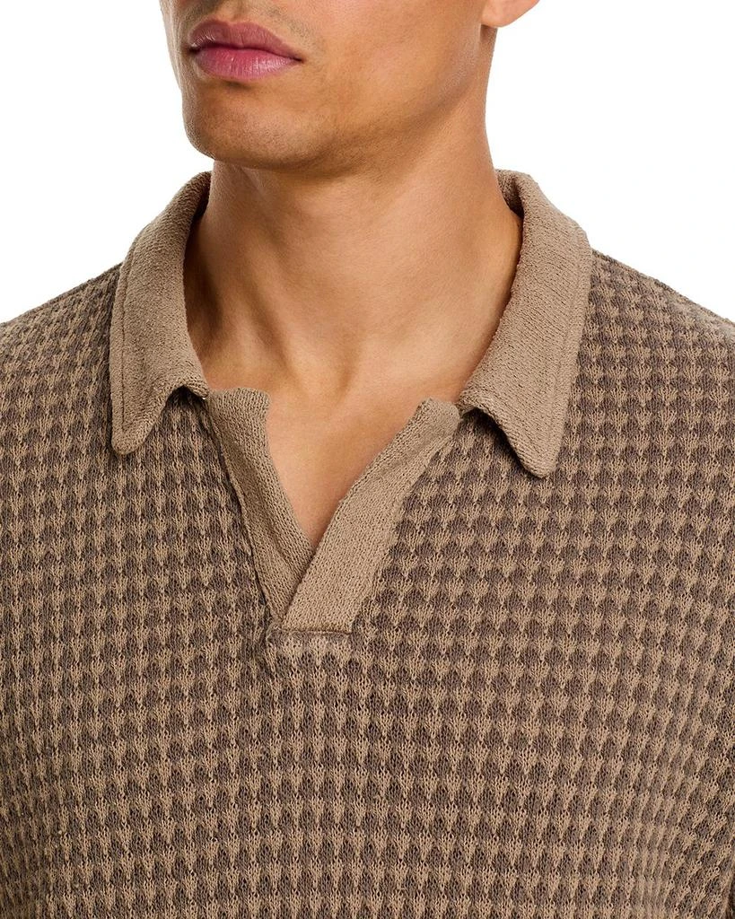 Officine Générale Regular Fit Knit Polo Shirt 4