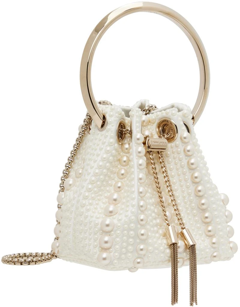 Jimmy Choo White Micro Bon Bon Bag 2