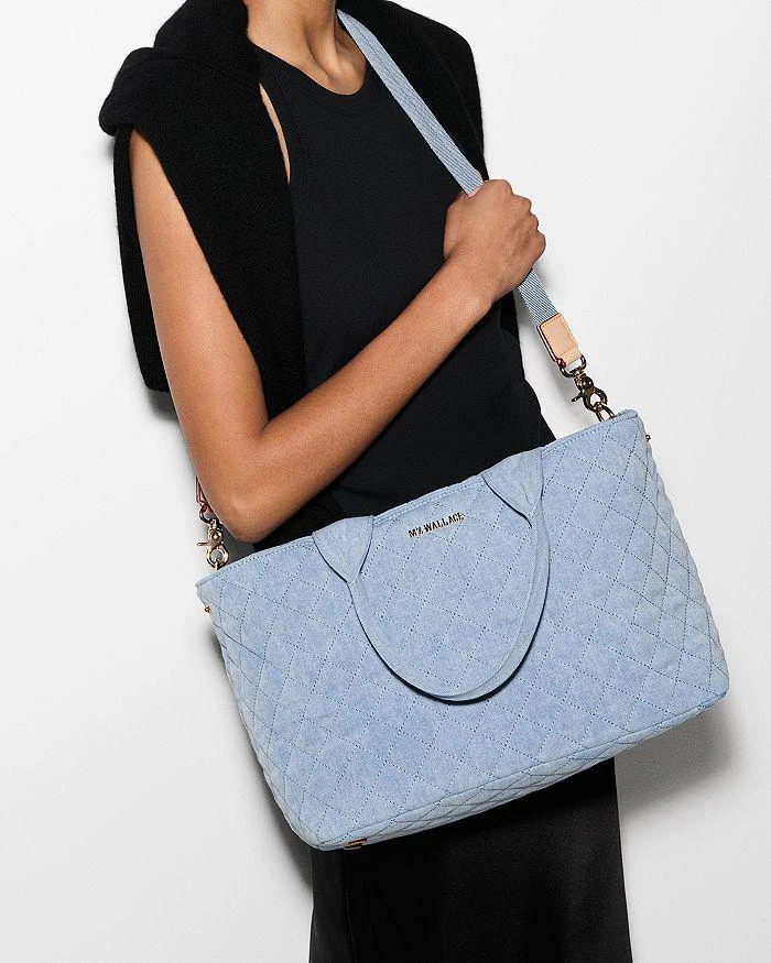 MZ Wallace Denim Medium East West Tote 3