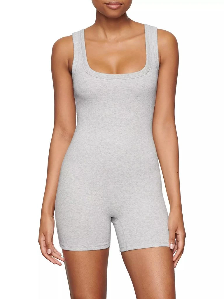 SKIMS Cotton Rib Onesie Bodysuit 2