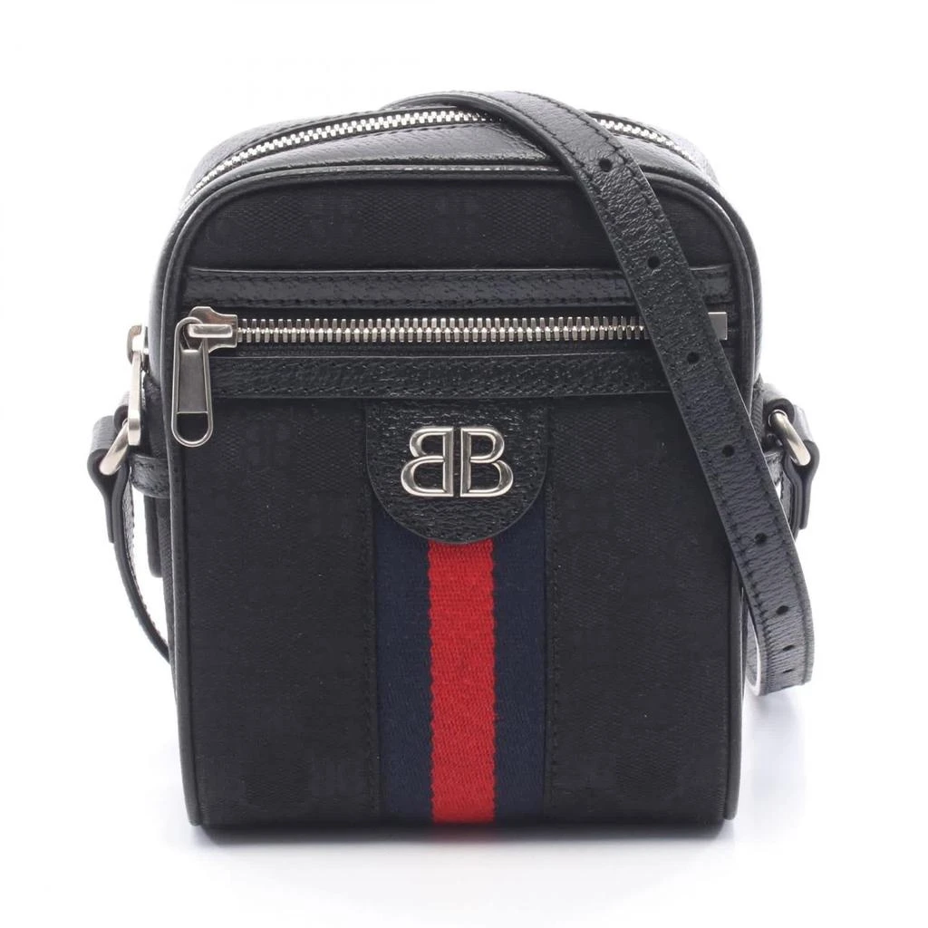 Balenciaga Canvas Leather Shoulder Bag (Pre-Owned)