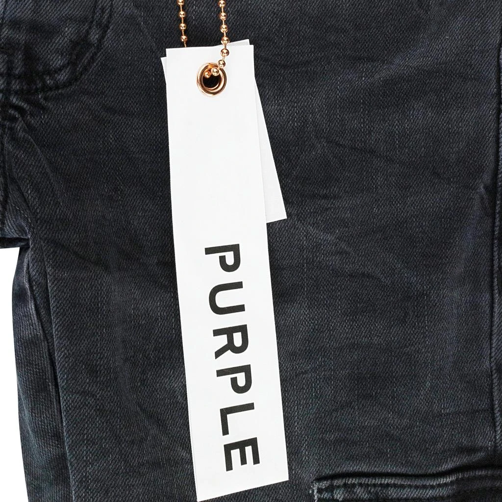 Purple Brand WASHED CARGO FLARE BLACK SKINNY JEANS 4