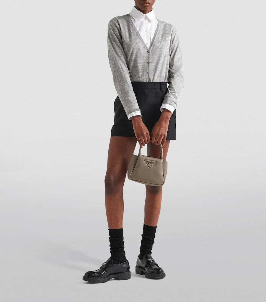 Prada Mini Leather Top-Handle Bag 5