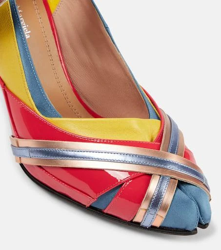 MAISON MARGIELA Tabi embellished leather pumps 6