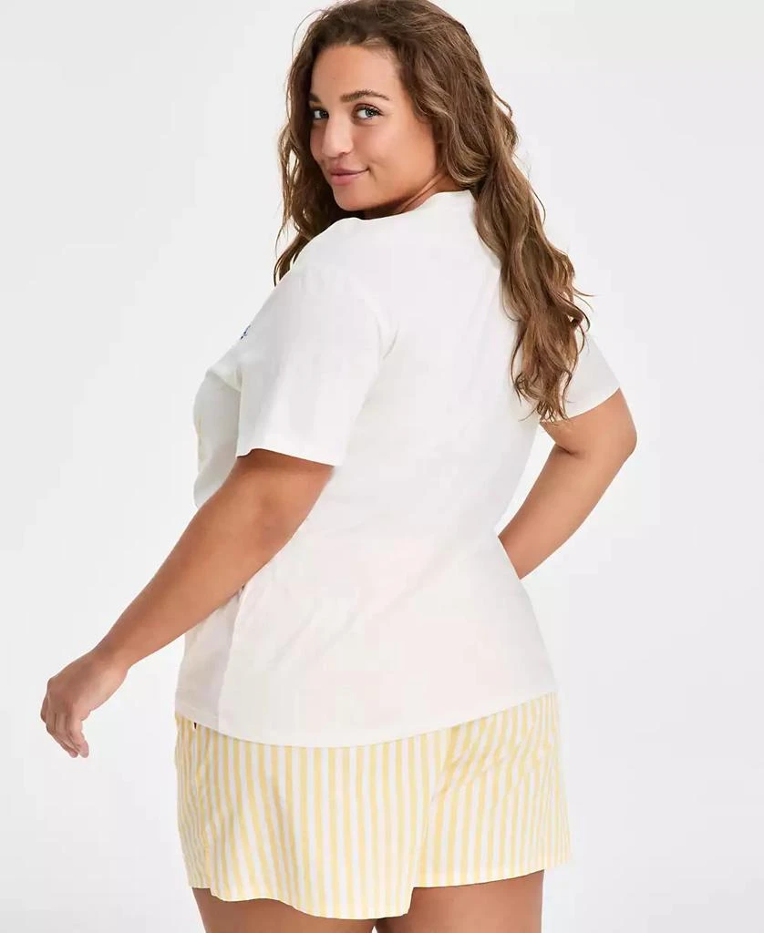 Love Tribe Trendy Plus Size Hamptons Rhinestone T-Shirt 4
