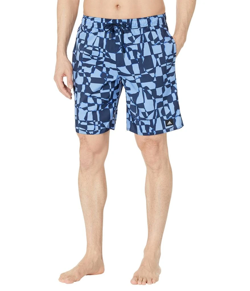 adidas Shreded Check Classics 19" Swim Shorts 1