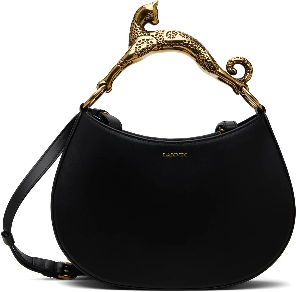Lanvin Black Cat Leather Bag