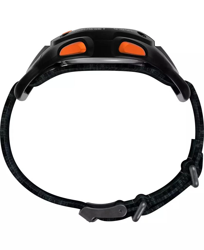 Timex Men's Quartz Digital Black Leather Watch, 38mm 2
