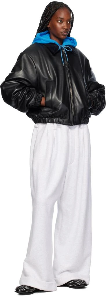 Meryll Rogge Gray Drawstring Chino Lounge Pants 4