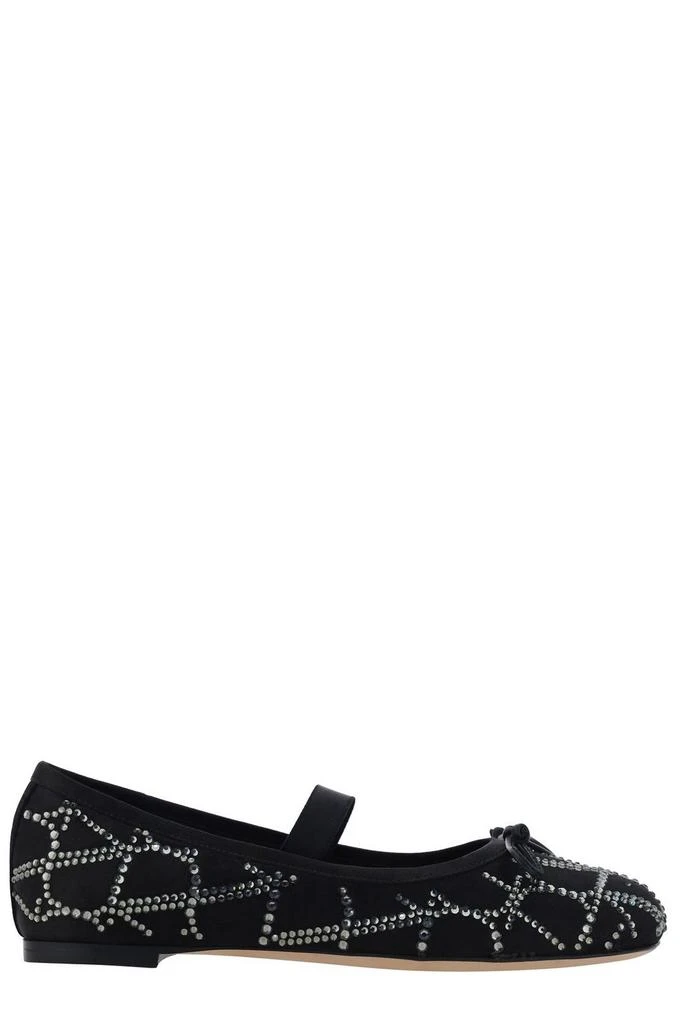 Valentino Valentino	Toile Iconographe Bow Detailed Ballerina Shoes 1