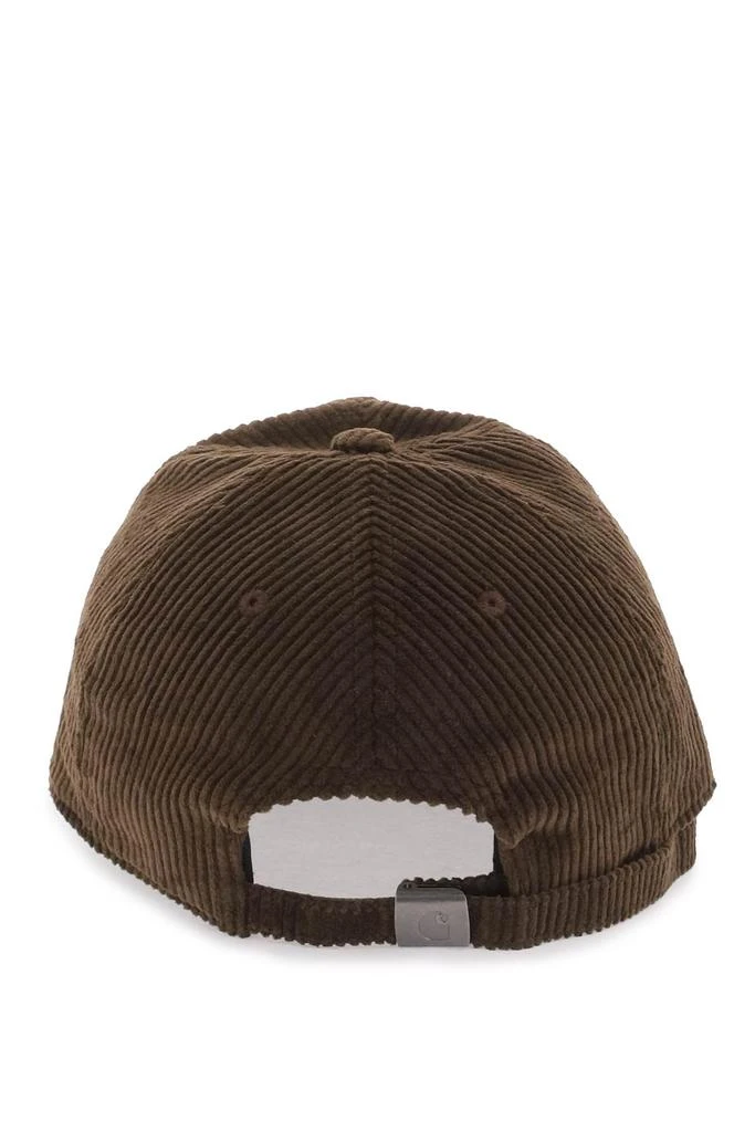 CARHARTT WIP velvet ribbed baseball cap with nine 3