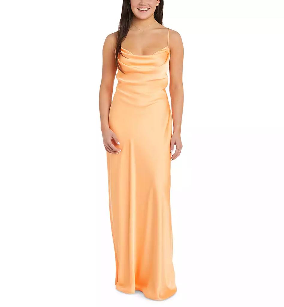 Morgan & Company Juniors' Tie-Back Sleeveless Scoop-Neck Dress