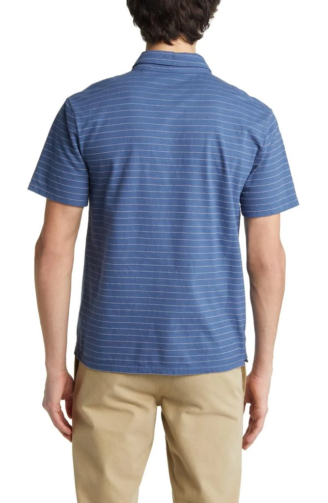 Vince Garment Dyed Fleck Stripe Polo 2