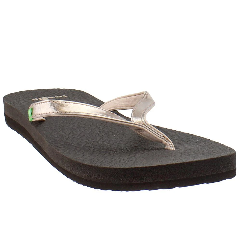 Sanuk Yoga Spree 4 Metallic Flip Flops 2