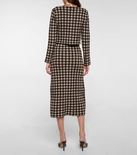 Altuzarra Flicker checked cardigan 4